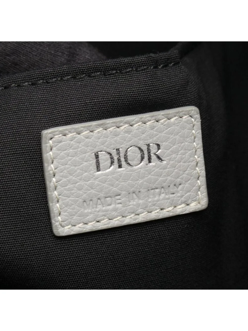 Dior Backpack Rider Gray White Leather